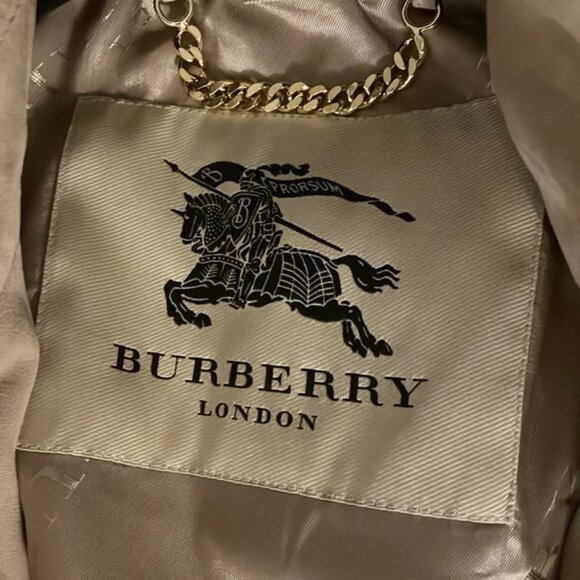 *SOLD*NEW Burberry Runway Suede Trench - Picture 6 of 16